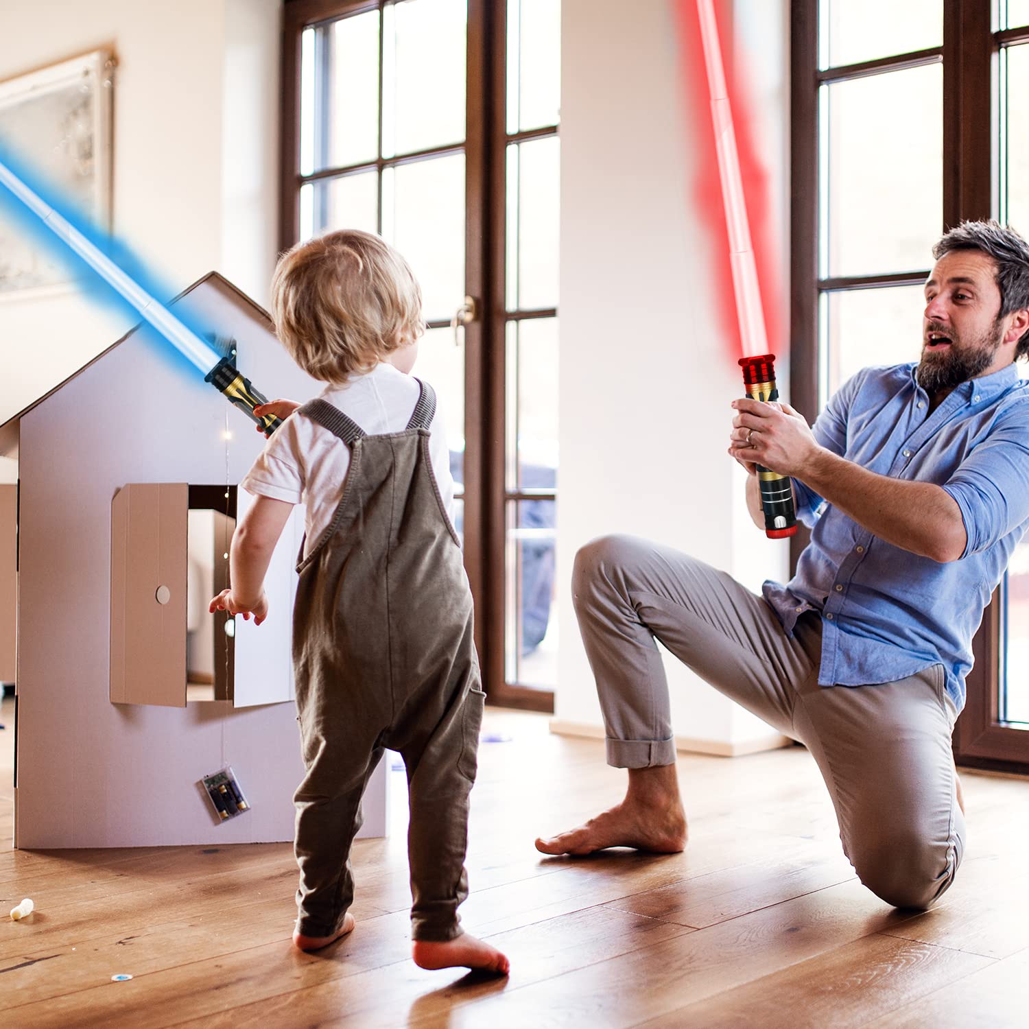 Foto 7 | Light Up Sword Toy Life Dark Saber De 31 Pulgadas Con Efectos De Sonido, Paquete De 2 - Venta Internacional.