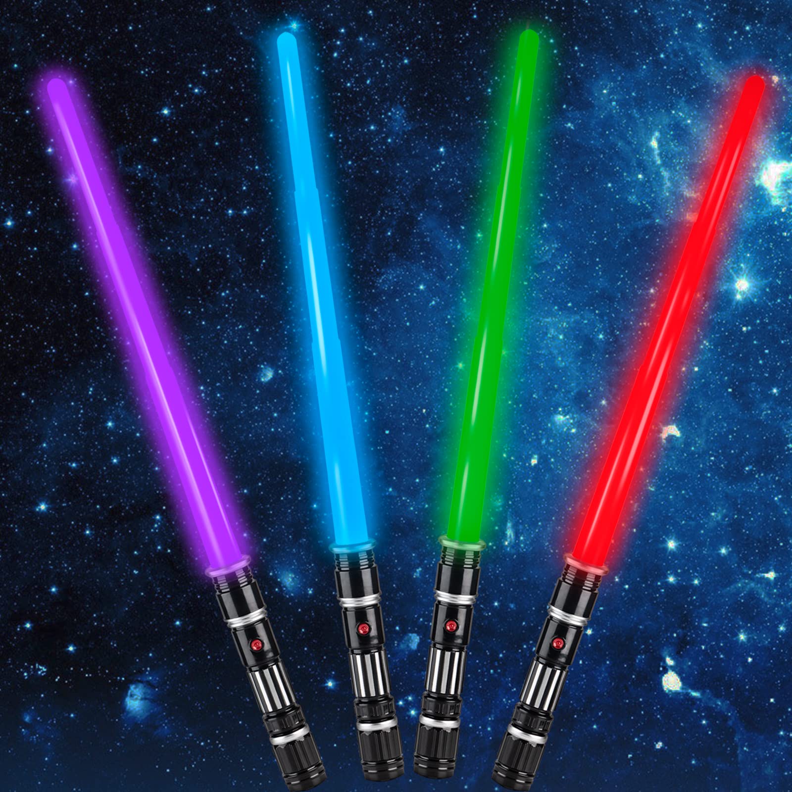 Foto 2 pulgar | Light Up Saber Lesuter Toys, Paquete De 4 Unidades Con 4 Colores Para Niños Y Adultos - Venta Internacional.