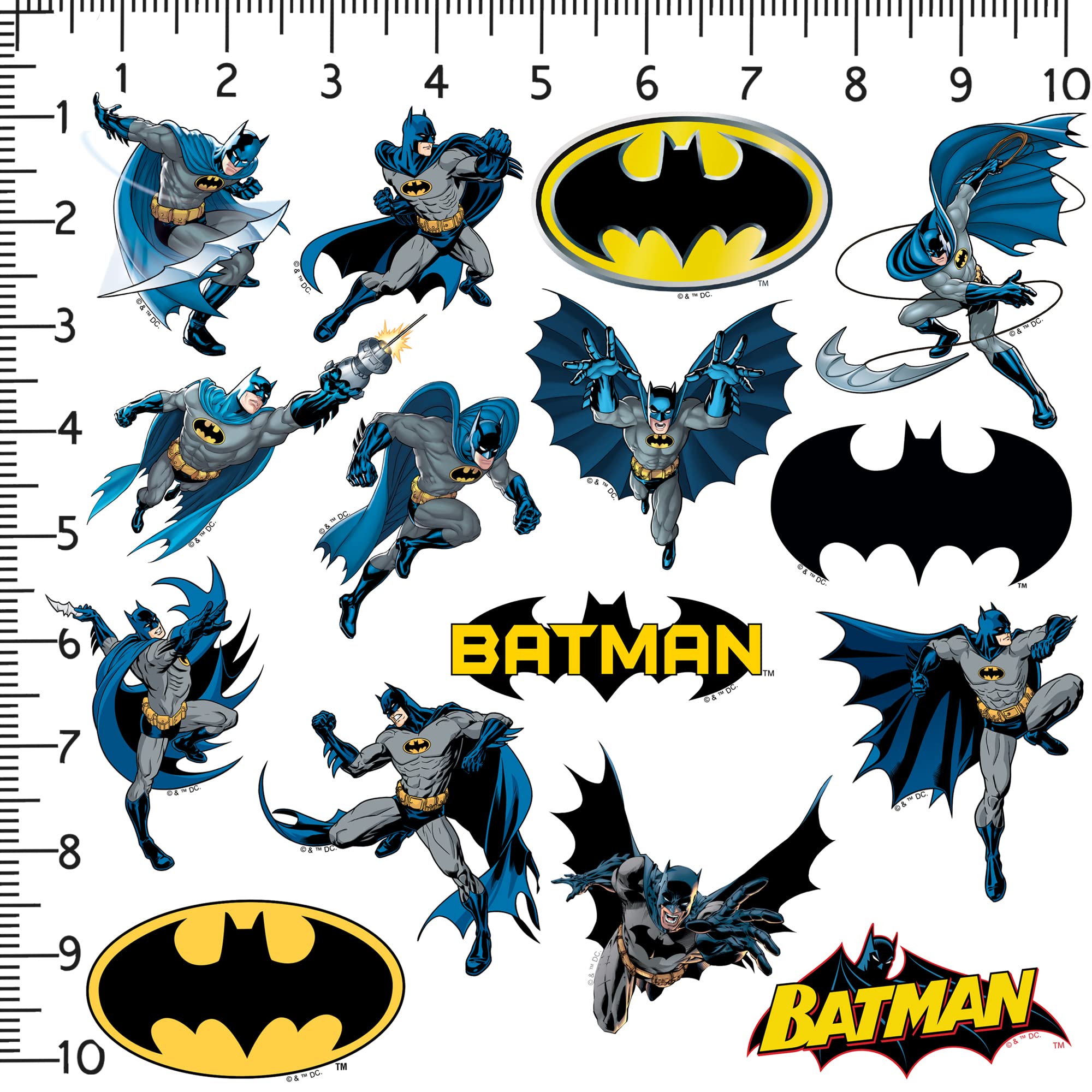 Foto 3 pulgar | Paquete De Pegatinas Gráficos Y Más Poses De Personajes De Batman X50 - Venta Internacional.