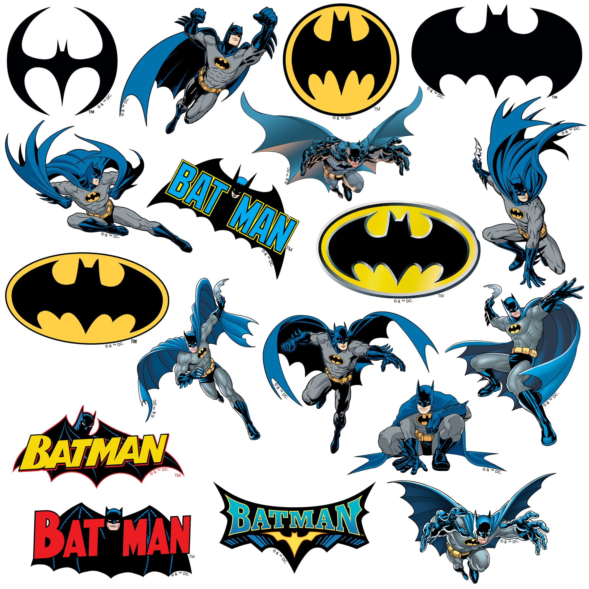 Foto 4 pulgar | Paquete De Pegatinas Gráficos Y Más Poses De Personajes De Batman X50 - Venta Internacional.
