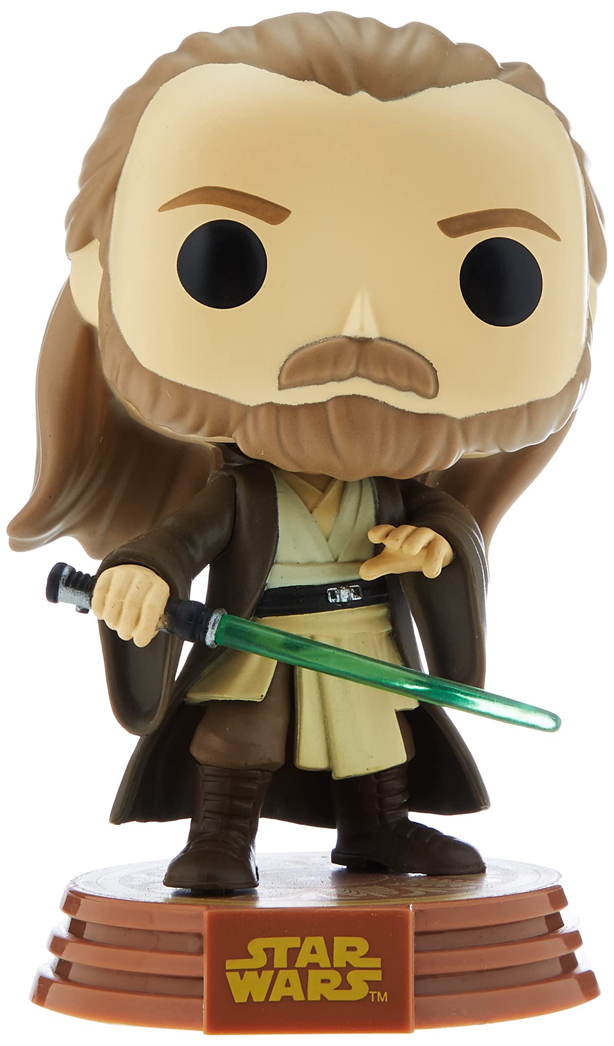 Foto 3 pulgar | Vinilo Bobblehead Funko Pop! Qui-gon Jinn De Star Wars, 12 Cm - Venta Internacional.