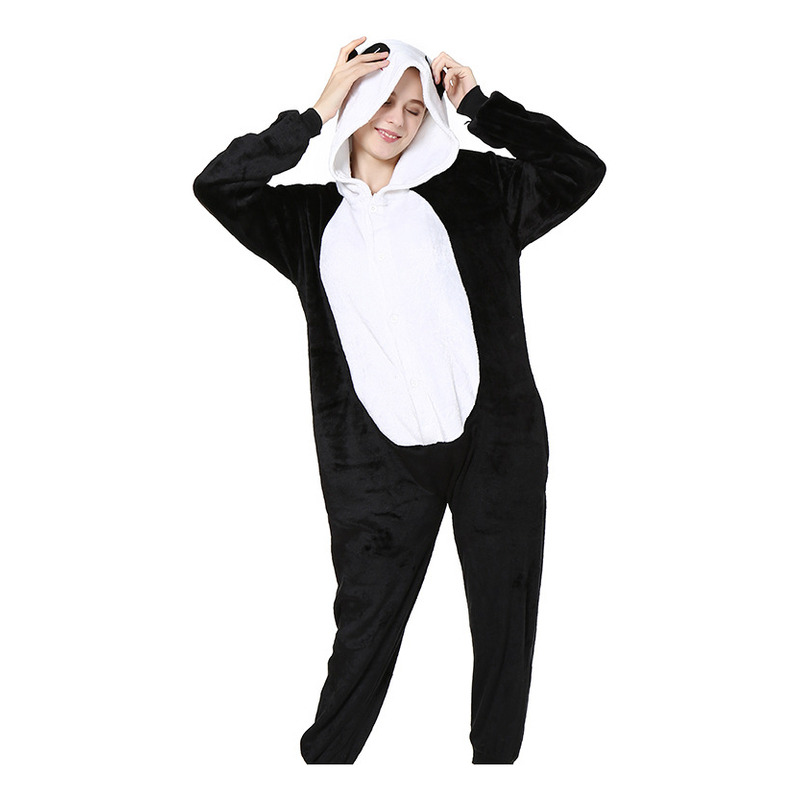 Foto 3 pulgar | Mono De Pijama De Peluche Con Puntadas Kigurumi Para Cosplay Para Adultos - Venta Internacional.