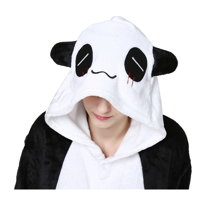 Foto 6 pulgar | Mono De Pijama De Peluche Con Puntadas Kigurumi Para Cosplay Para Adultos - Venta Internacional.