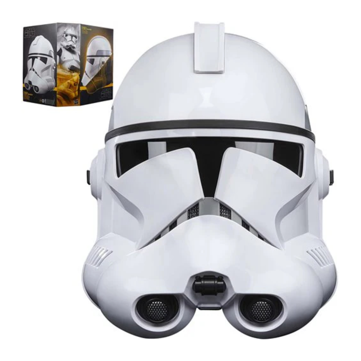 Foto 4 pulgar | Casco Electronico Star Wars The Black Series Phase Ii Clone Trooper