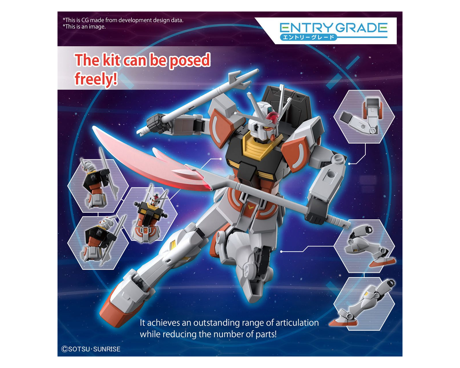 Foto 4 | Figura Bandai Eg 1/144 Lah Gundam Grade Model Kit