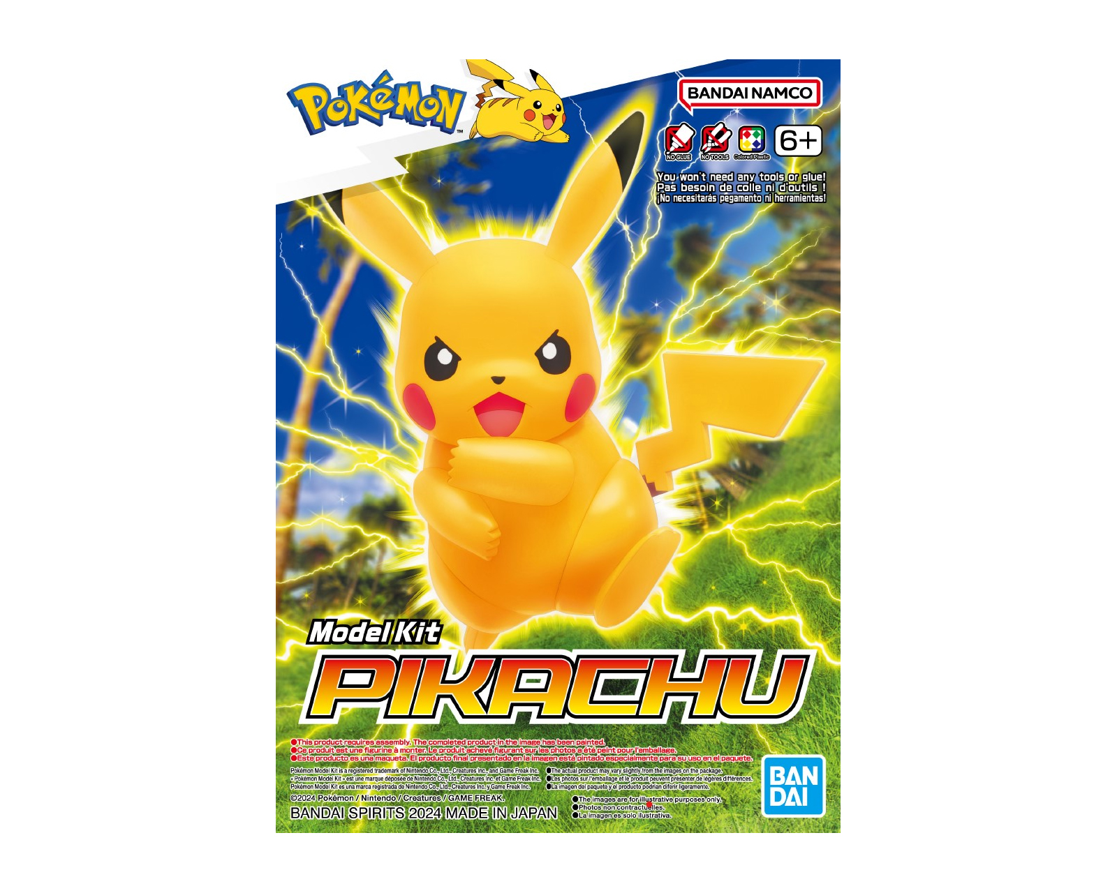 Foto 4 pulgar | Figura Armable Bandai Pokémon Model Kit Select 41 Pikachu