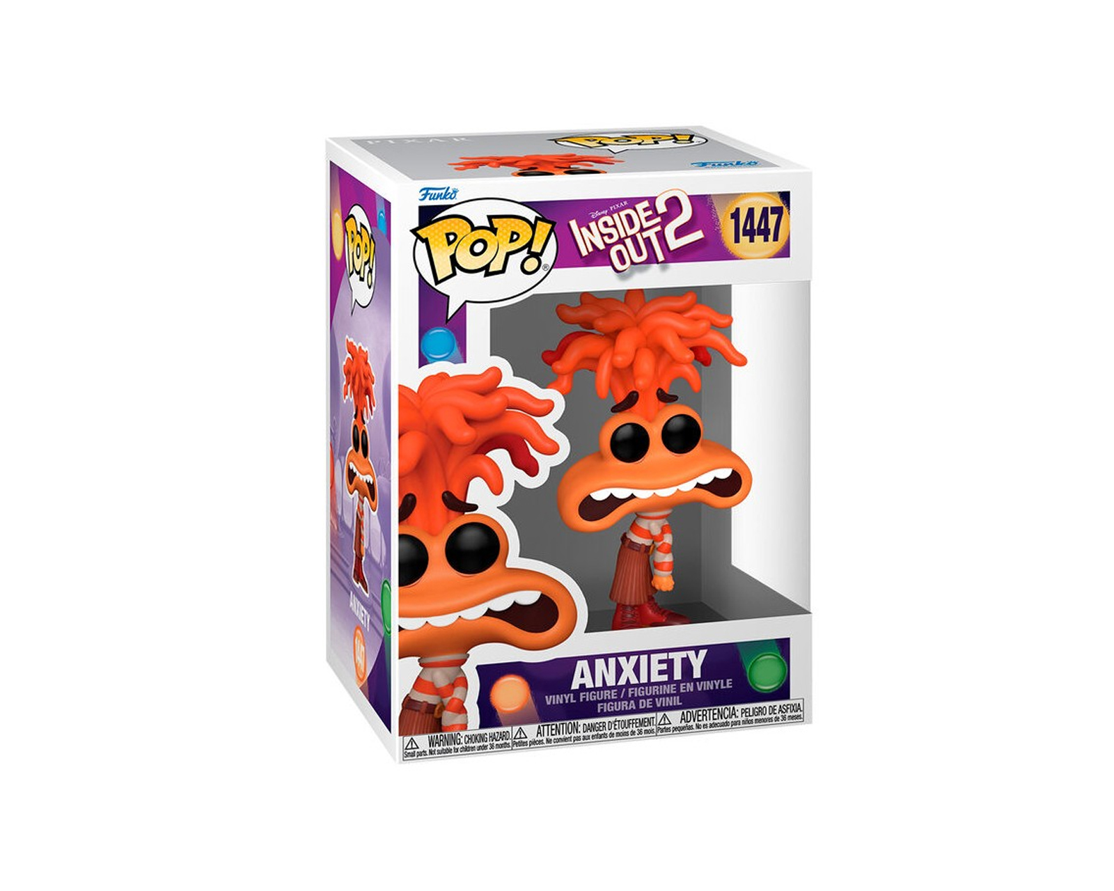 Foto 3 pulgar | Figura Funko Pop Inside Out 2 Anxiety 1447