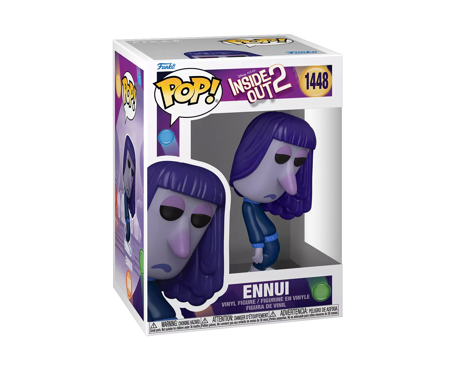 Foto 3 pulgar | Figura Funko Pop Disney Pixar Inside Out 2 Ennui 1448