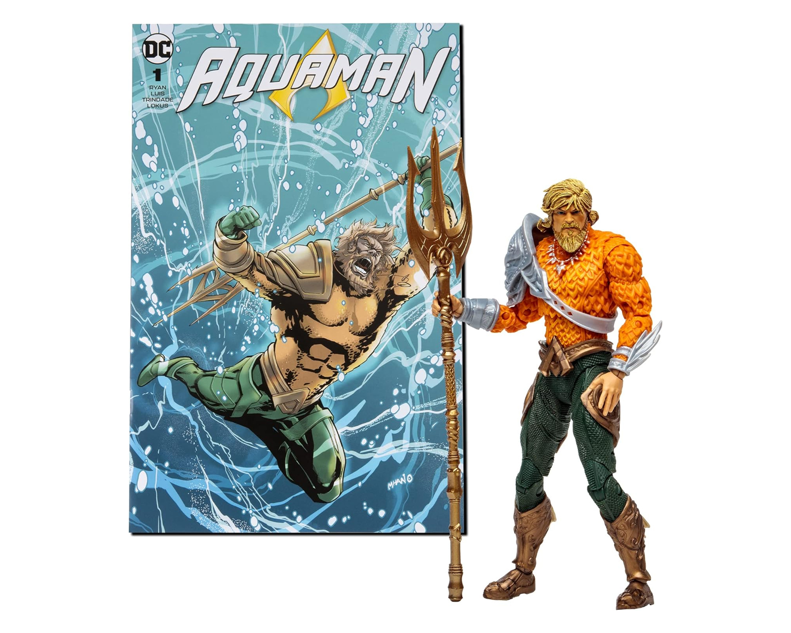 Foto 3 pulgar | Figura Mcfarlane Dc Aquaman Comic