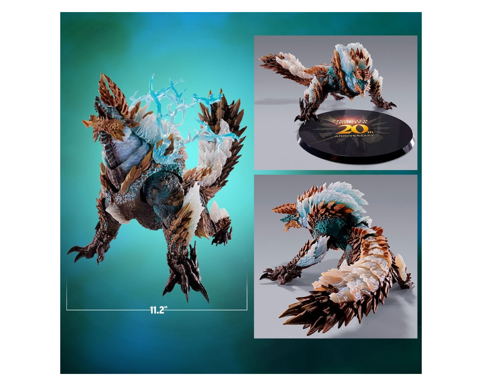 Foto 3 pulgar | Bandah Sh Monsterarts Zinogre 20th Edition - Monster Hunter