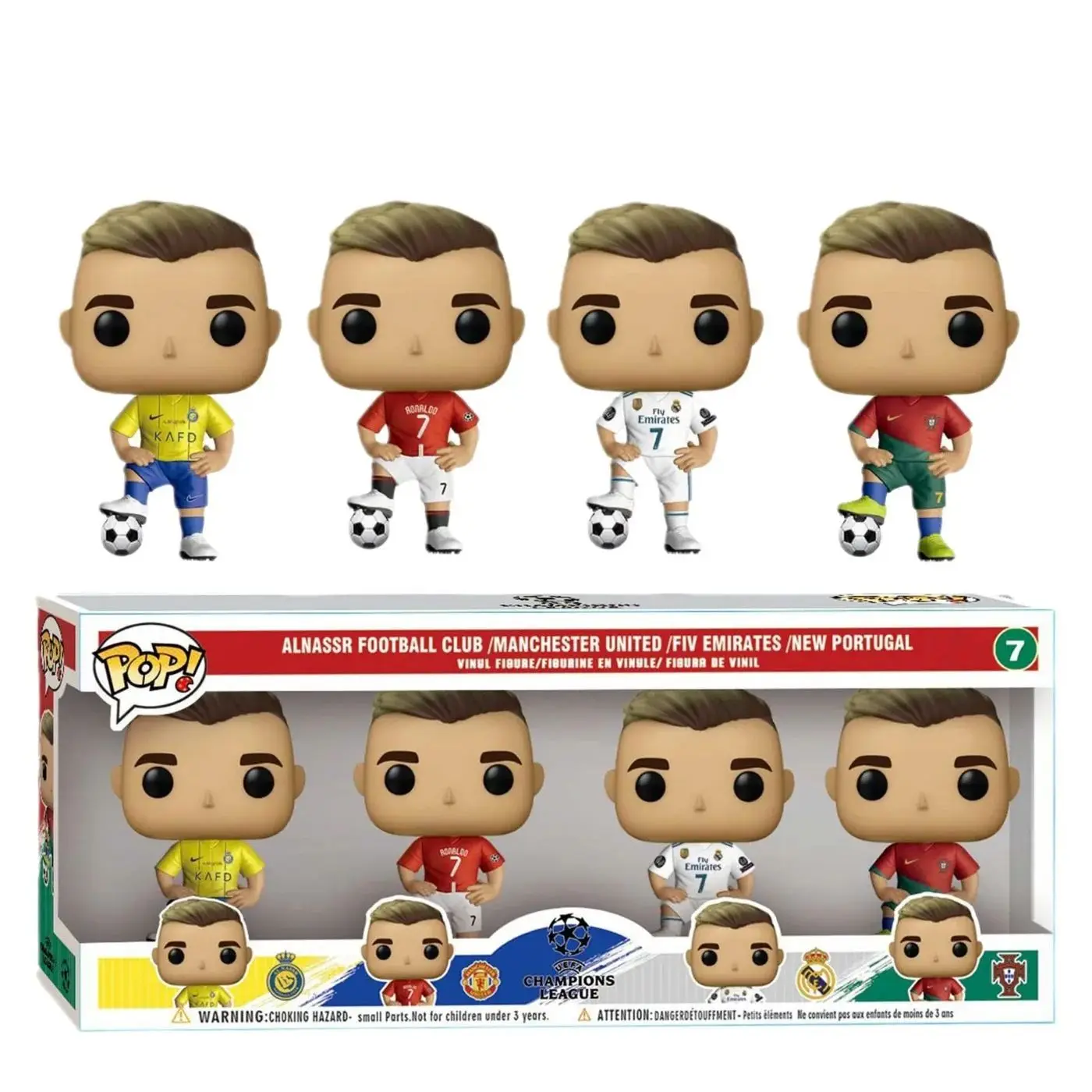 Foto 2 pulgar | Paquete 4 Funkos Futbol: Cristiano Ronaldo
