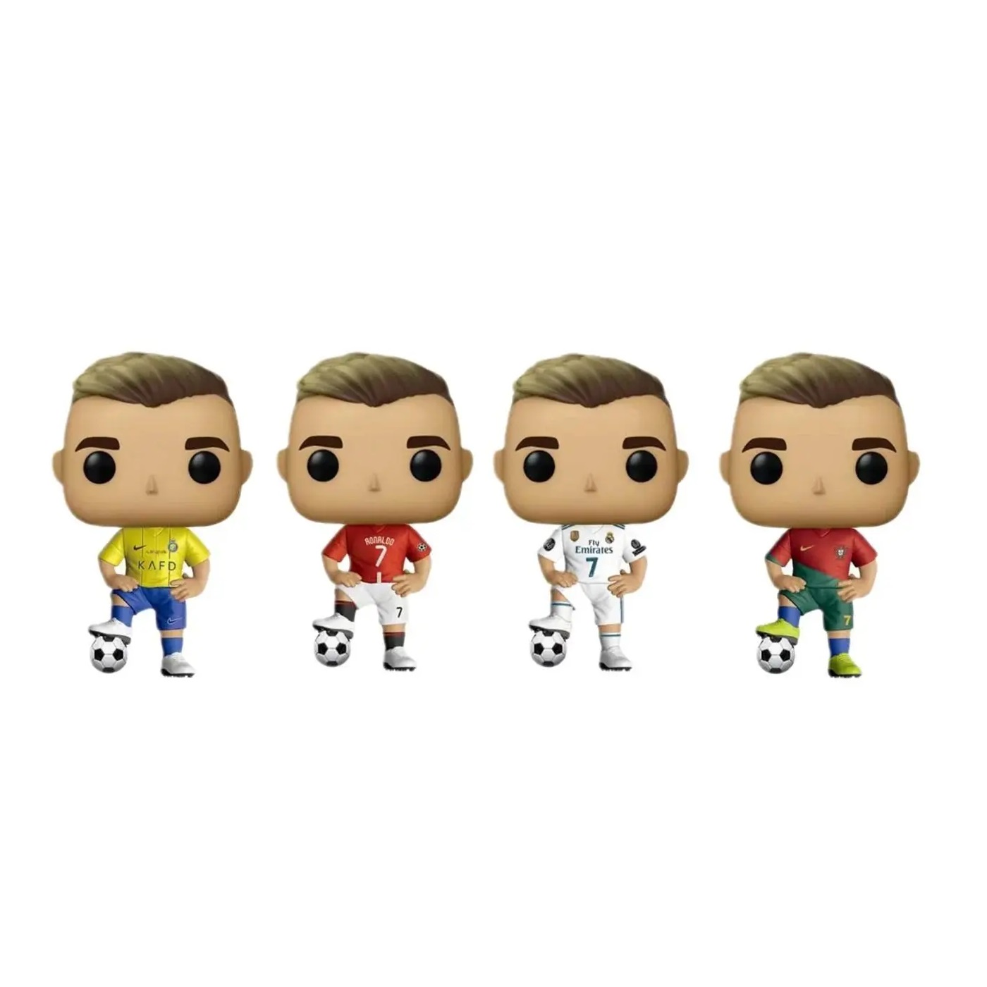 Foto 3 pulgar | Paquete 4 Funkos Futbol: Cristiano Ronaldo