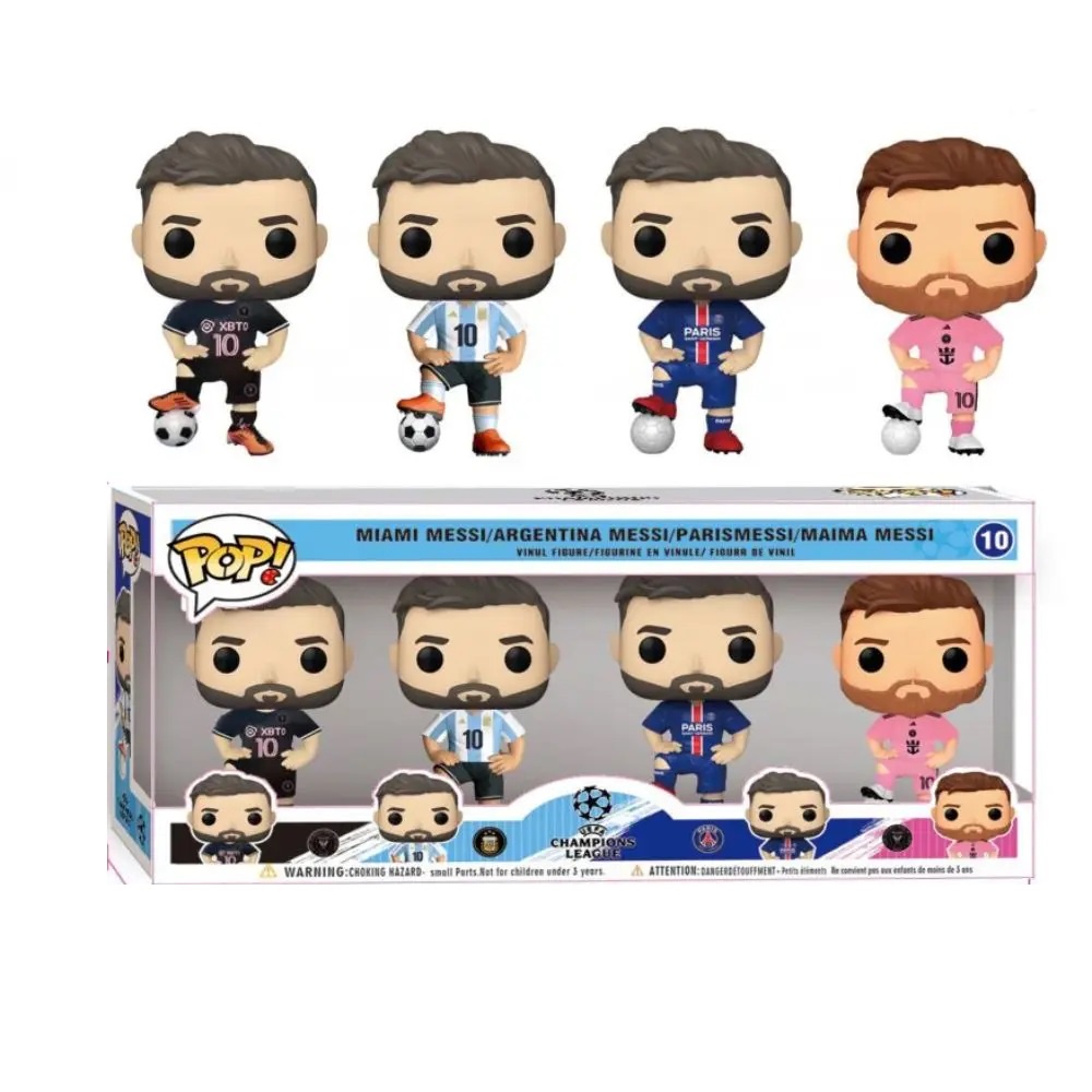 Figuras Funko Pop Futbol: Lionel Messi 4 piezas