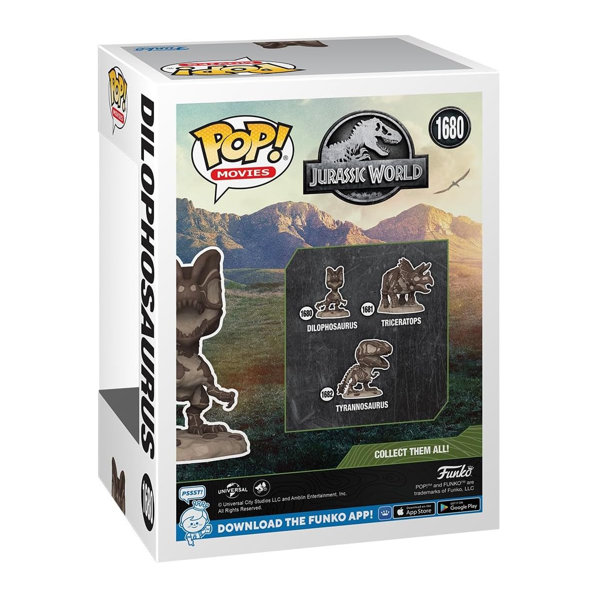 Foto 3 | Funko Pop Movies: Jurassic Park - Fosil Dilophosaurus