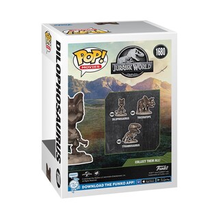 Foto 3 | ¡funko Pop! Películas Parque Jurásico: Fossil Dilophosaurus - Venta Internacional.