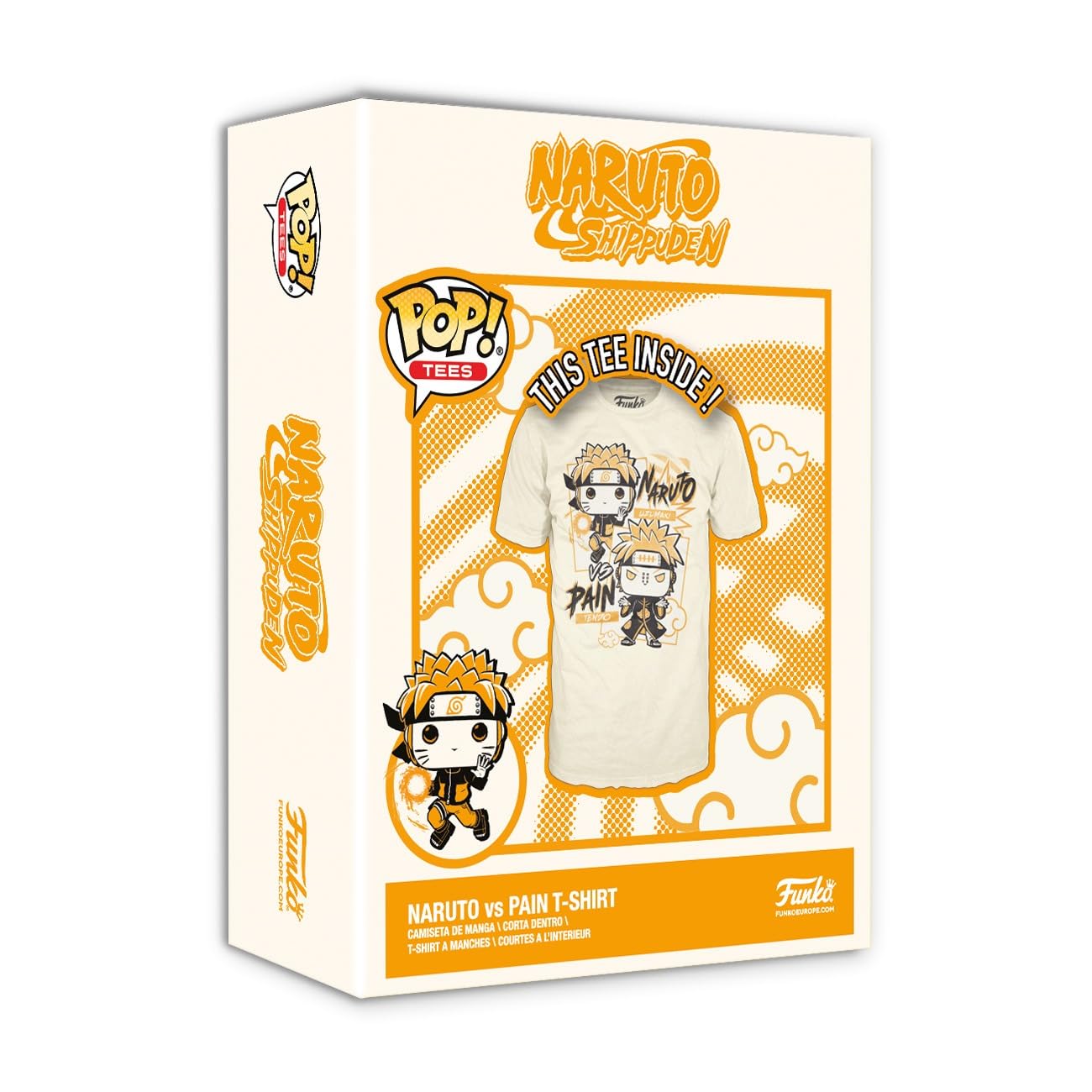 Foto 3 pulgar | Camiseta Funko Pop! Naruto Naruto Uzumaki Contra Pain Tendo - M - Venta Internacional.