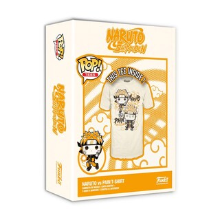 Foto 2 | Camiseta Funko Pop! Naruto Naruto Uzumaki Contra Pain Tendo - M - Venta Internacional.
