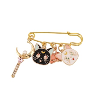 Foto 1 | Broche Vintage Con Forma De Rosa, Diseño De Sailor Moon Luna, 6 Cm - Venta Internacional.