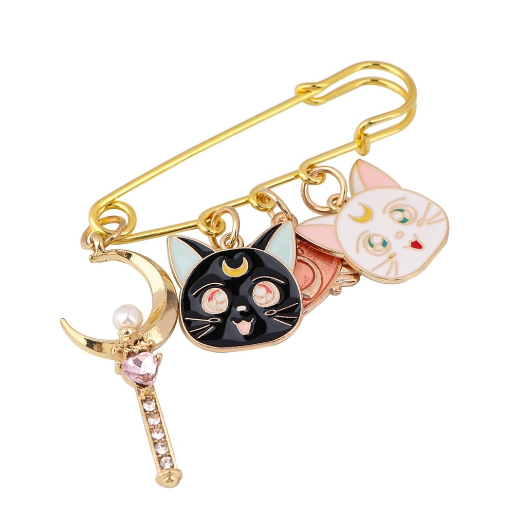 Foto 3 pulgar | Broche Vintage Con Forma De Rosa, Diseño De Sailor Moon Luna, 6 Cm - Venta Internacional.