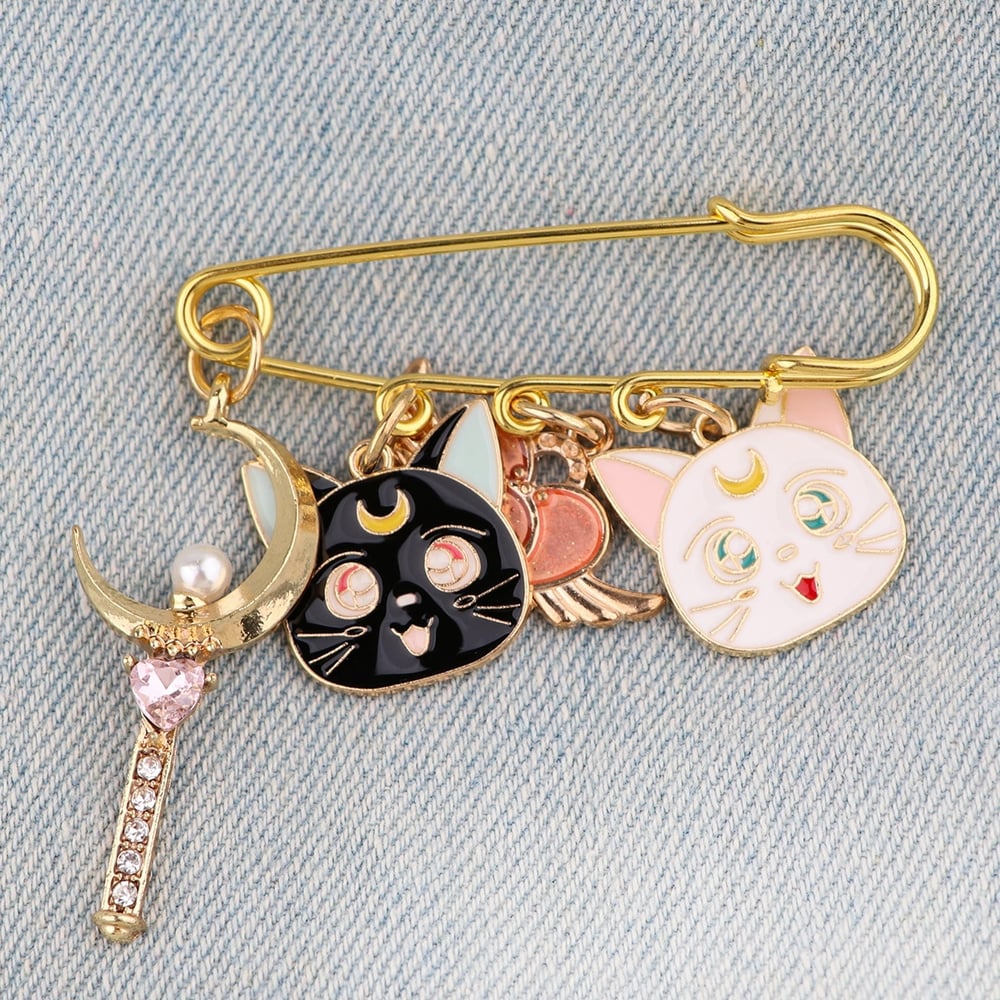 Foto 5 pulgar | Broche Vintage Con Forma De Rosa, Diseño De Sailor Moon Luna, 6 Cm - Venta Internacional.