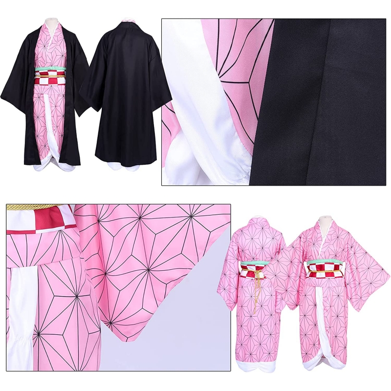 Foto 4 pulgar | Disfraz De Cosplay: Nesuko Kamado, Caza-demonios, Kimetsu No Yaiba - Venta Internacional.