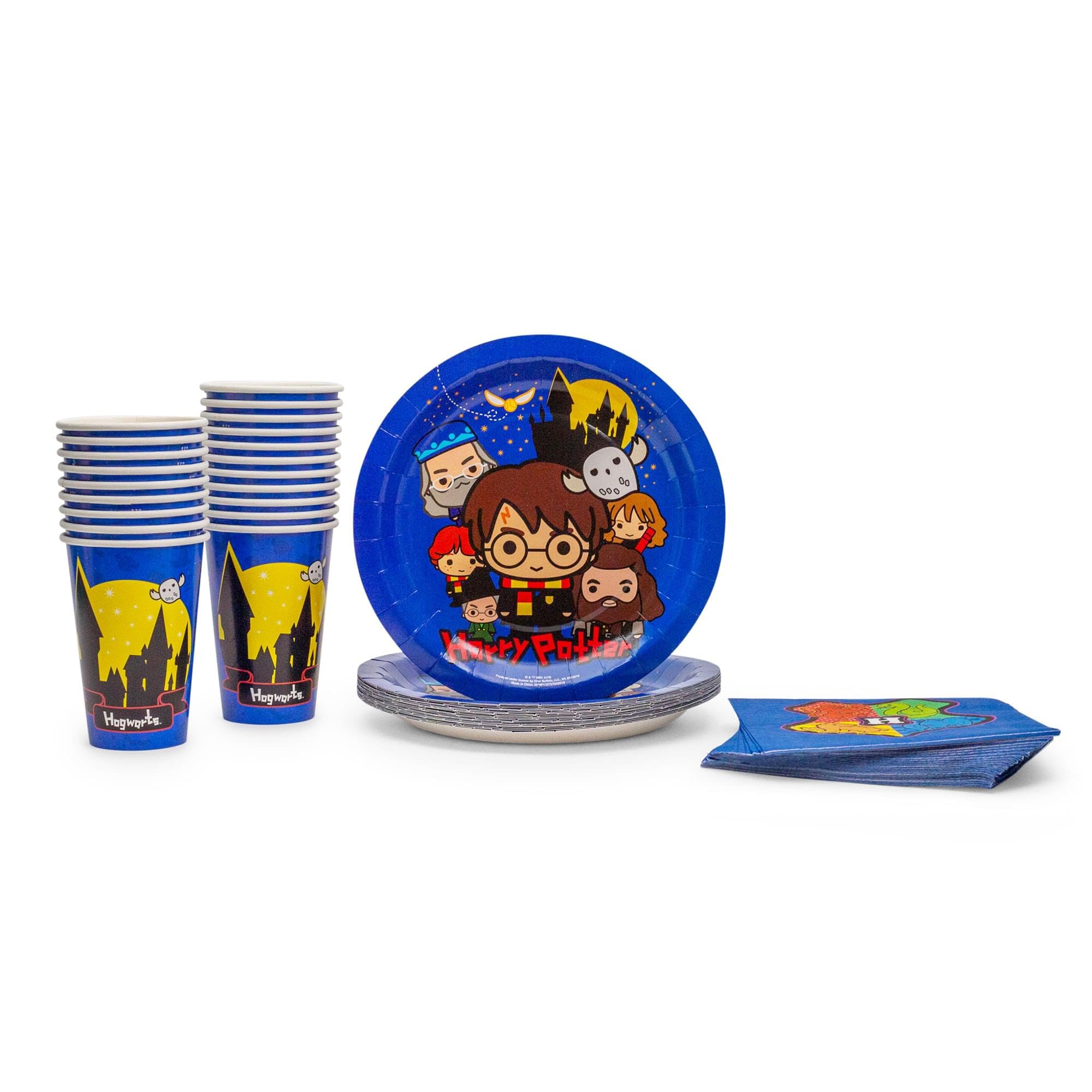 Set De Vajilla Silver Buffalo Harry Potter Animated Chibi - Venta Internacional.