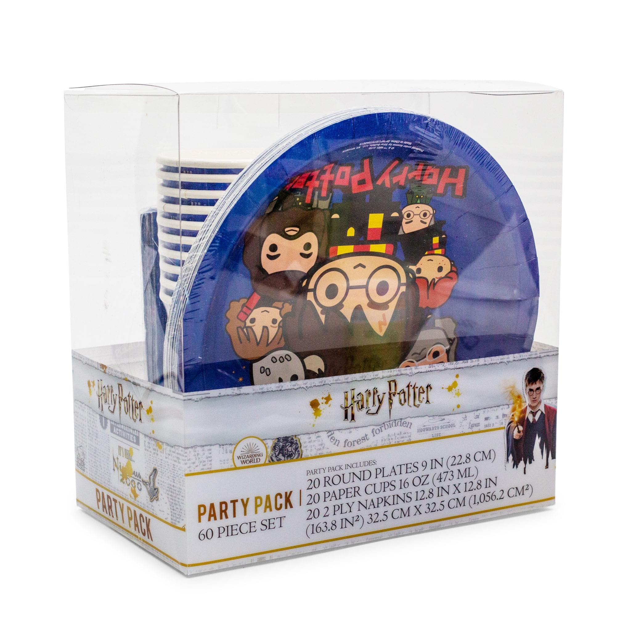 Foto 3 | Set De Vajilla Silver Buffalo Harry Potter Animated Chibi - Venta Internacional.
