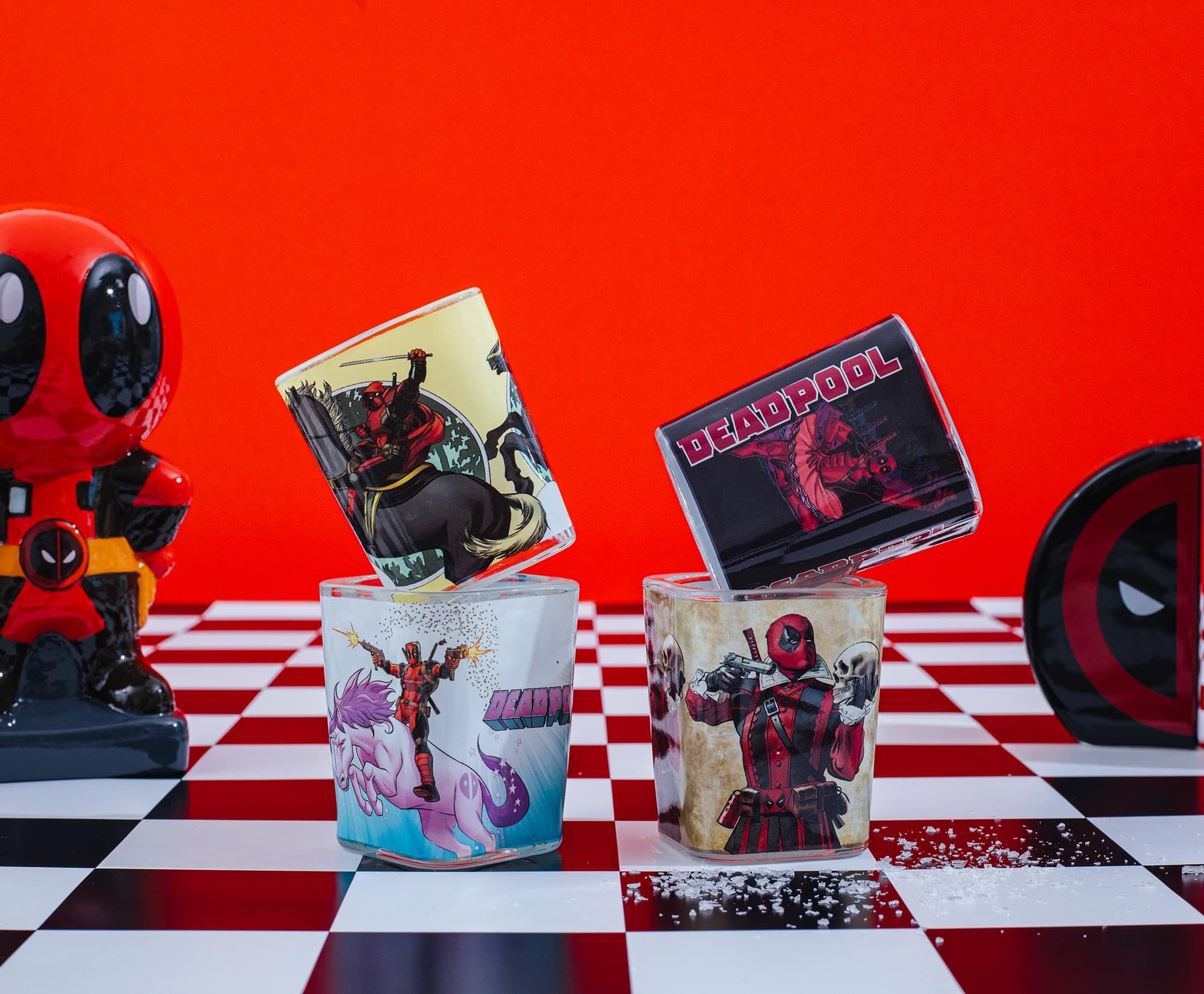 Foto 8 pulgar | Minivasos De Chupito Plateados Buffalo Marvel Deadpool, 60 Ml, Paquete De 4 - Venta Internacional.