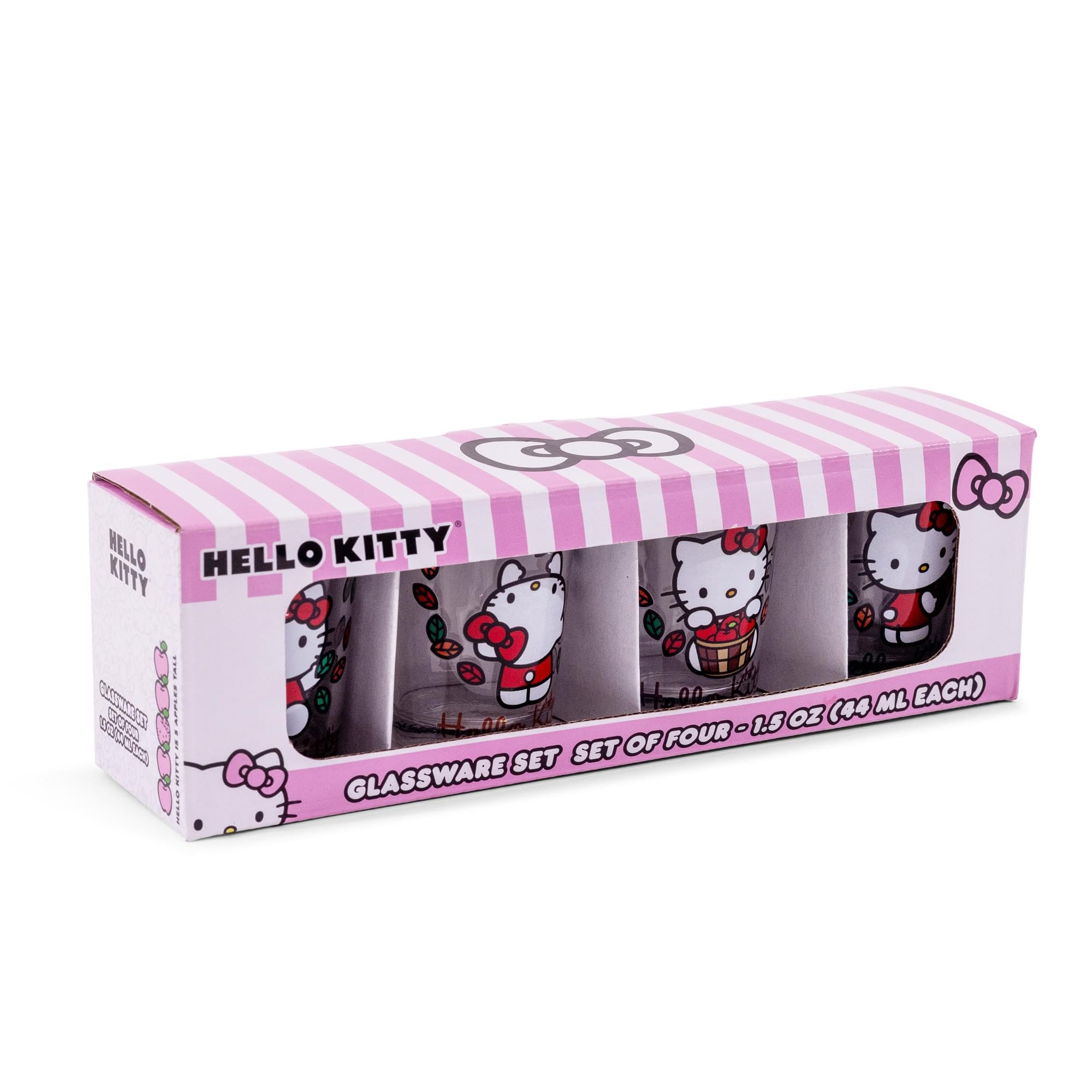 Foto 3 pulgar | Set De Minivasos Sanrio Hello Kitty Love Fall, 60 Ml, 4 Unidades - Venta Internacional.