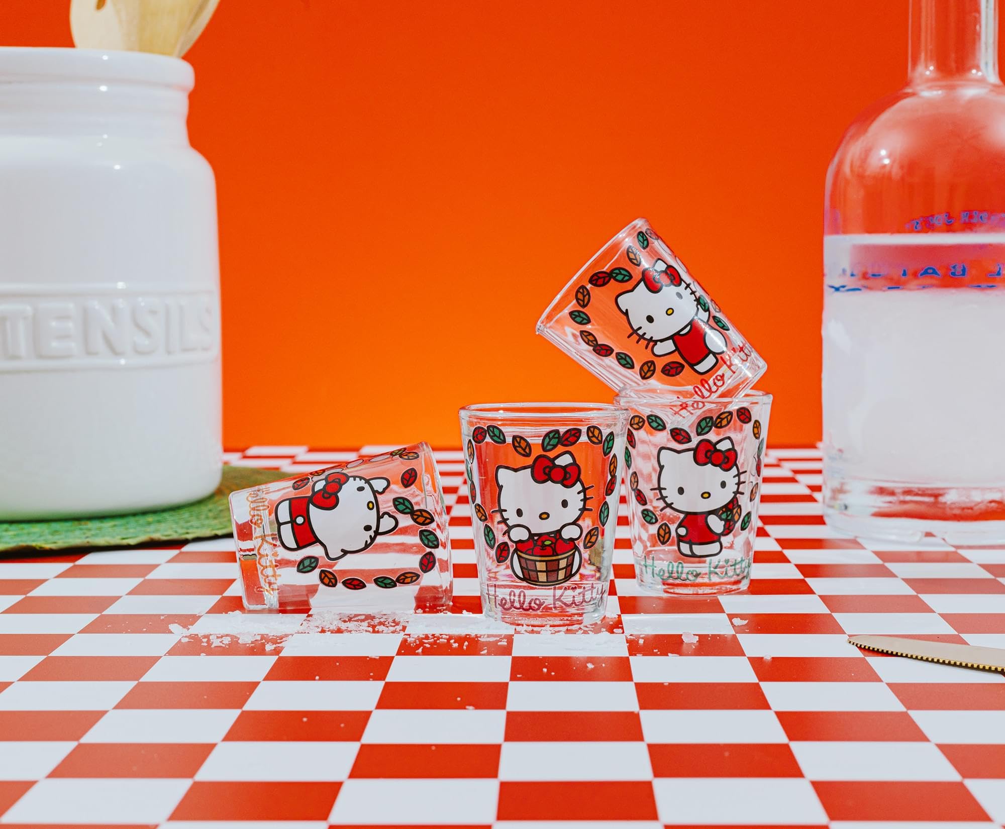 Foto 7 pulgar | Set De Minivasos Sanrio Hello Kitty Love Fall, 60 Ml, 4 Unidades - Venta Internacional.
