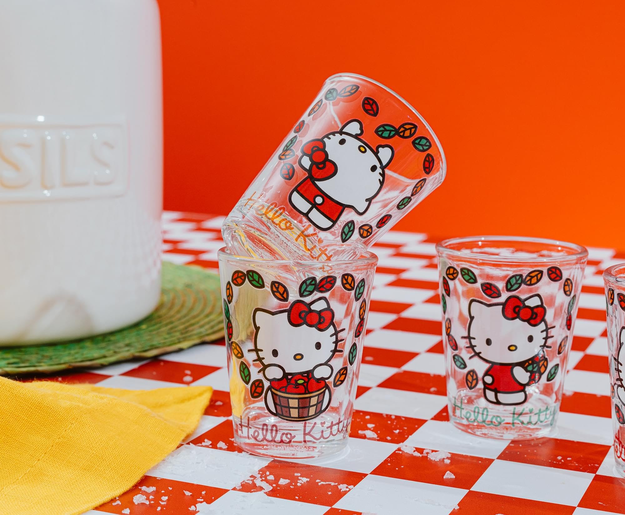Foto 8 pulgar | Set De Minivasos Sanrio Hello Kitty Love Fall, 60 Ml, 4 Unidades - Venta Internacional.