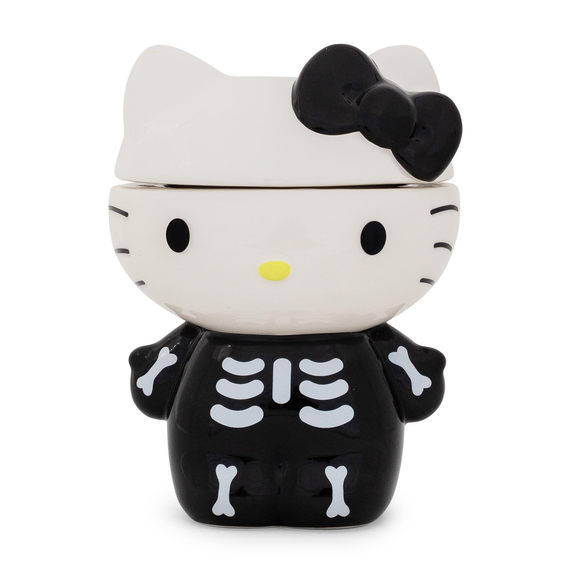 Tarro Para Aperitivos Sanrio Hello Kitty Skeleton Ceramic - Venta Internacional.