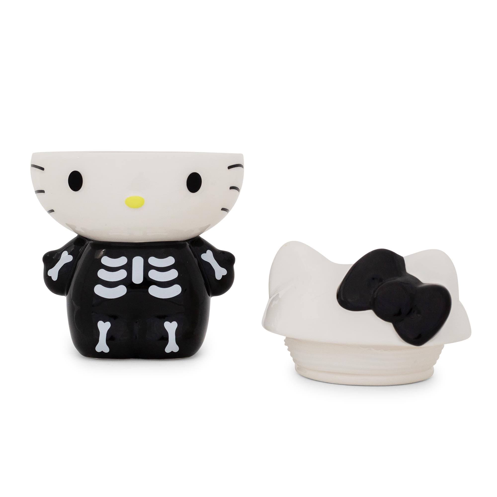 Foto 5 pulgar | Tarro Para Aperitivos Sanrio Hello Kitty Skeleton Ceramic - Venta Internacional.