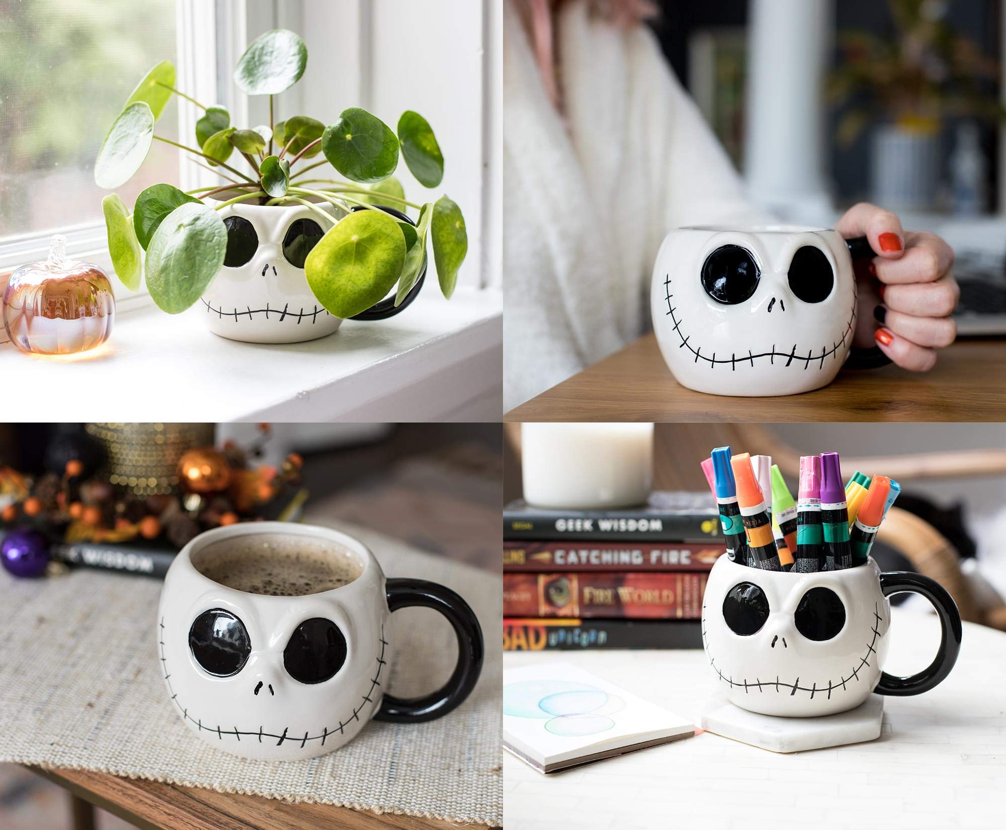 Foto 6 pulgar | Taza De Café Silver Buffalo The Nightmare Before Christmas Jack - Venta Internacional.