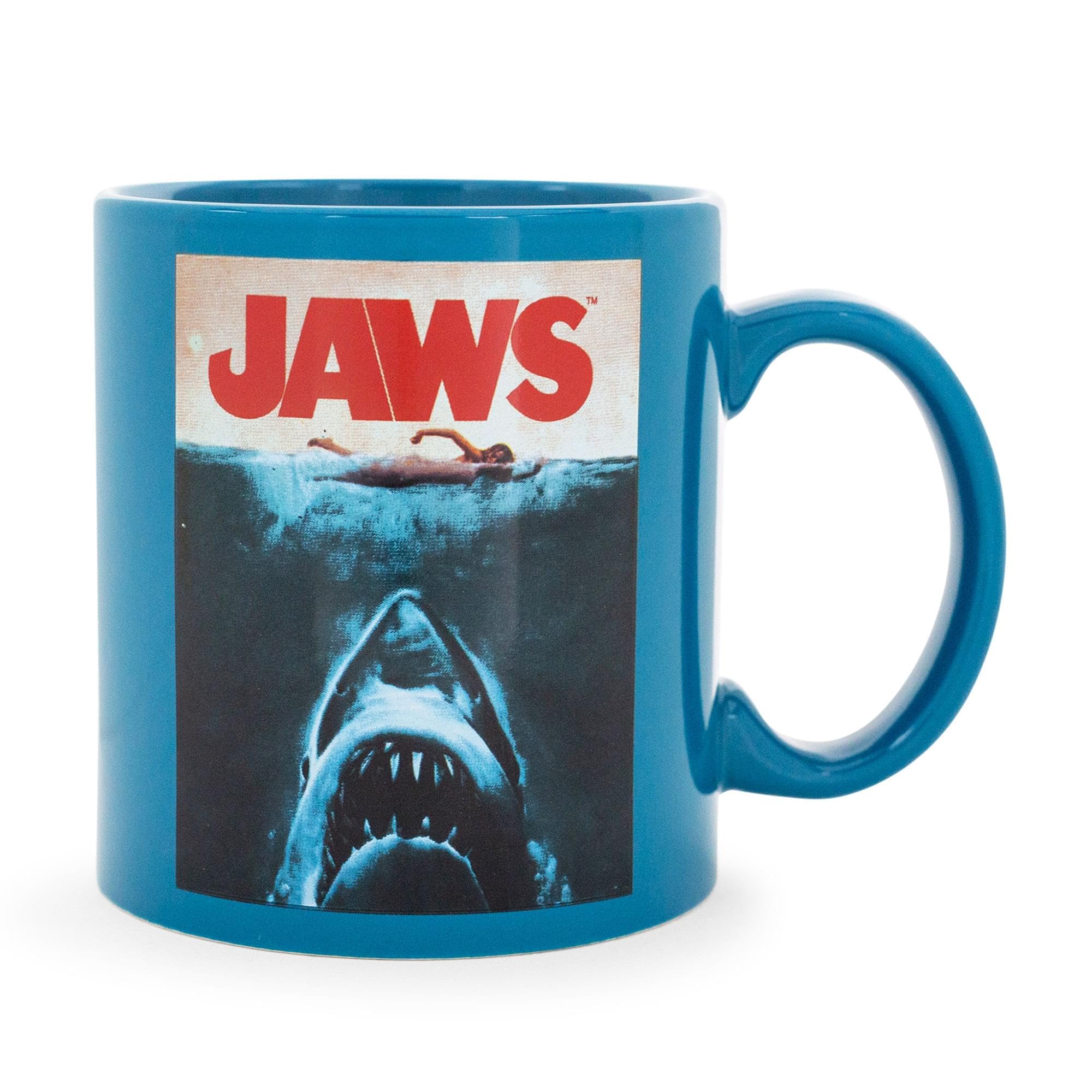 Foto 1 | Taza De Café Silver Buffalo Jaws Amity Island Poblation 590 Ml - Venta Internacional.