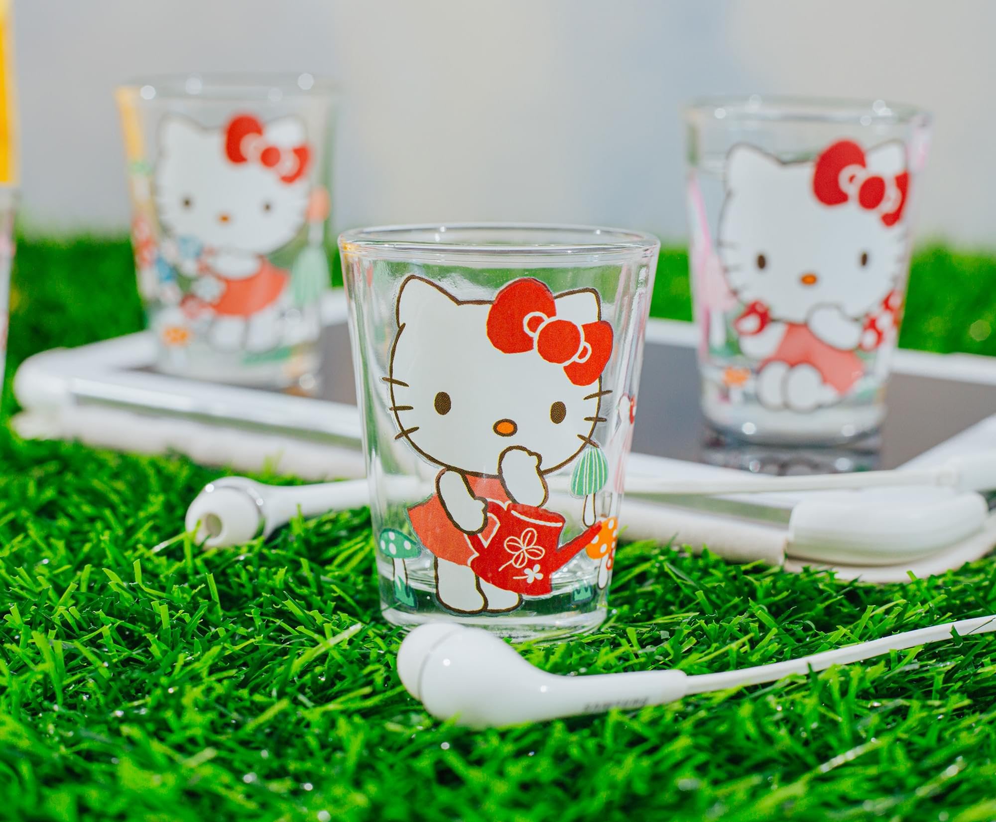 Foto 7 pulgar | Minigafas De Chupito Buffalo Sanrio Hello Kitty X4, Color Plateado - Venta Internacional.