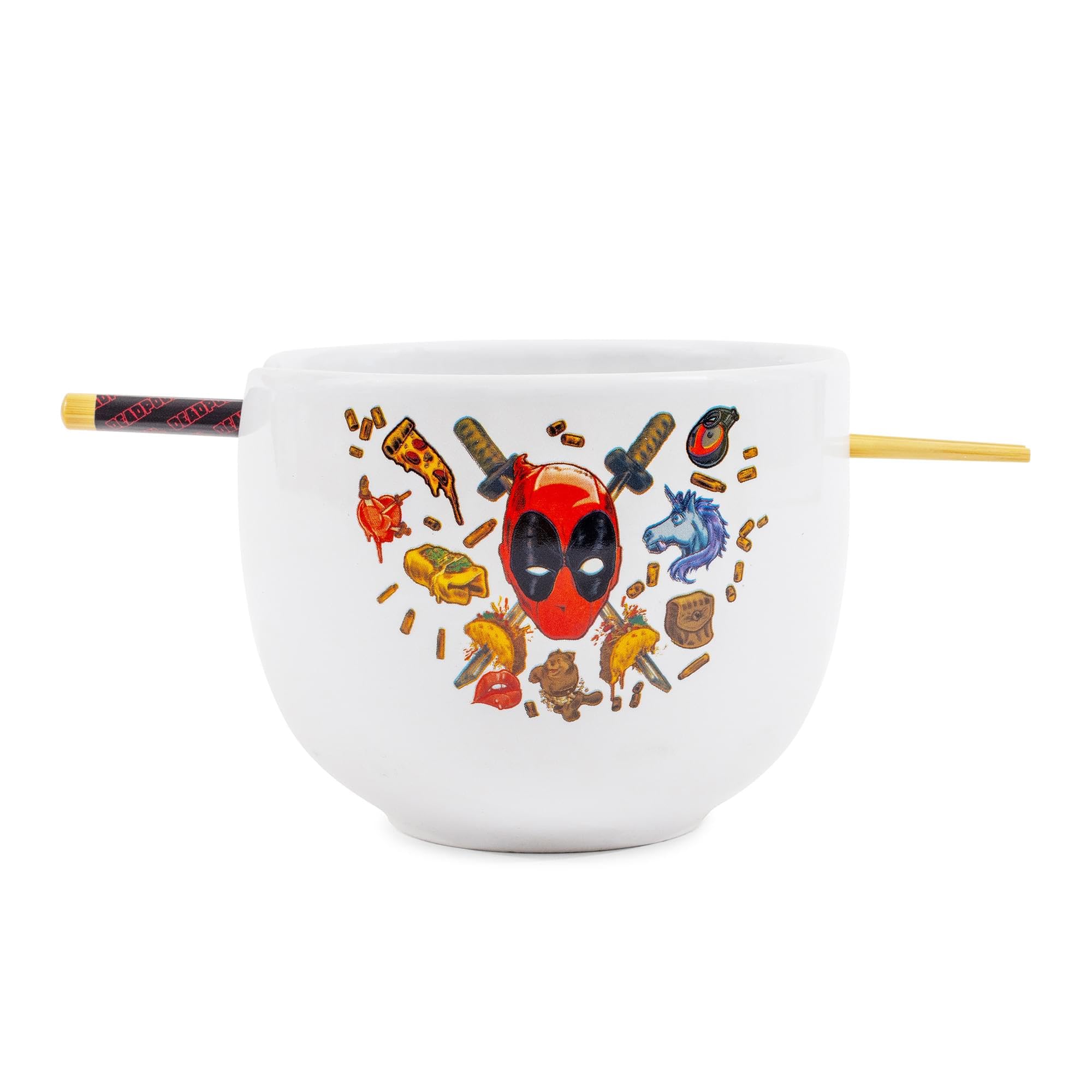 Foto 2 pulgar | Set De Vajilla Ramen Silver Buffalo Marvel Deadpool Icons - Venta Internacional.