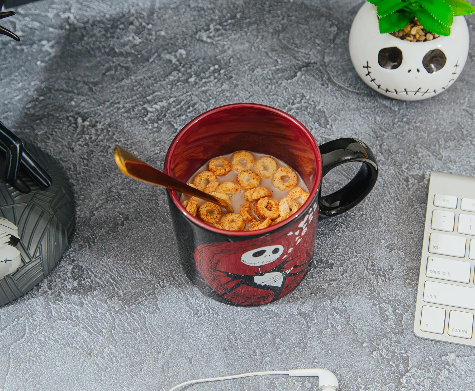 Foto 5 pulgar | Taza Plateada Buffalo Nightmare Before Christmas, 590 Ml Jack - Venta Internacional.