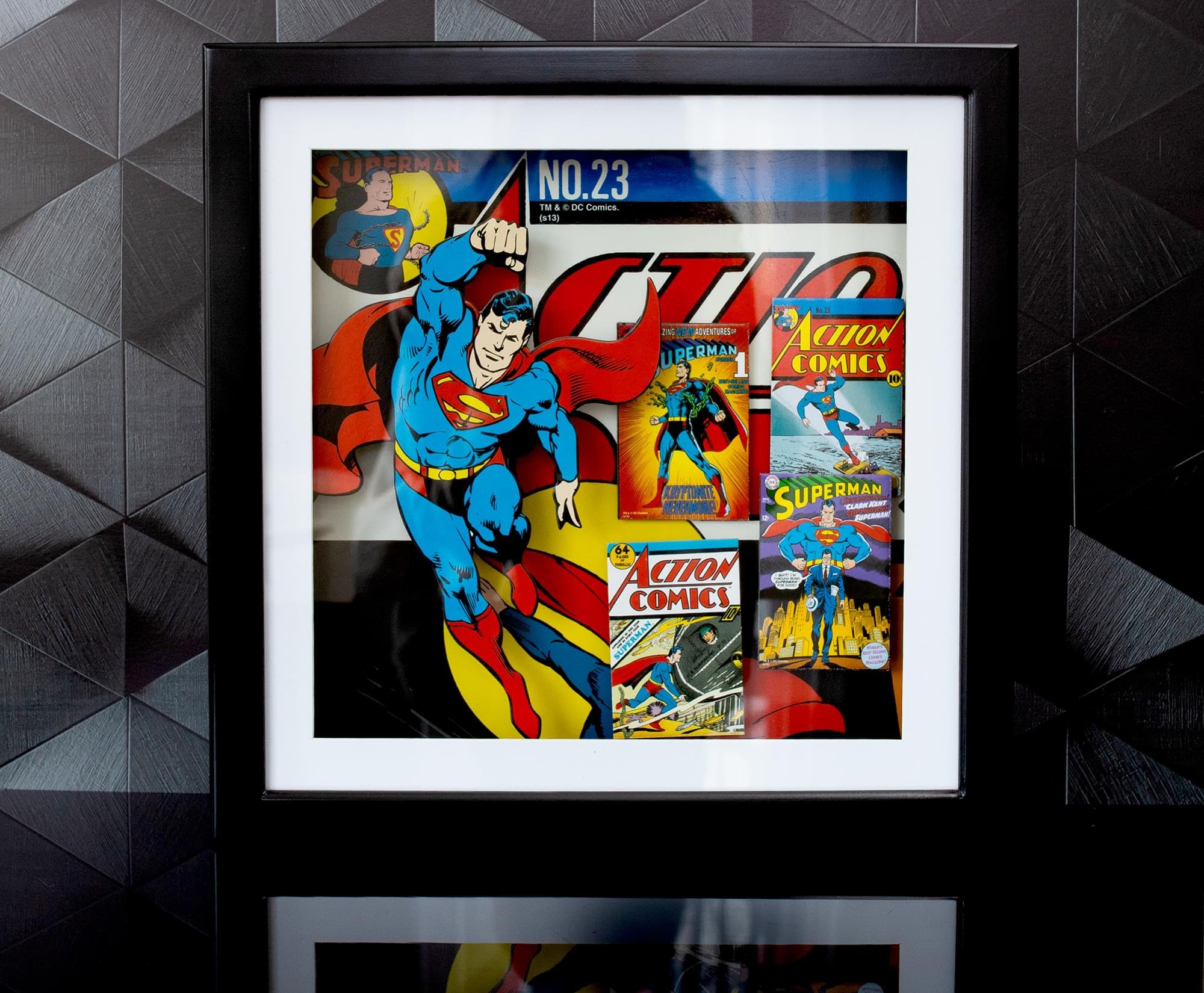 Foto 3 pulgar | Expositor Mural 3d Shadow Box Dc Comics Superman #23 - Venta Internacional.