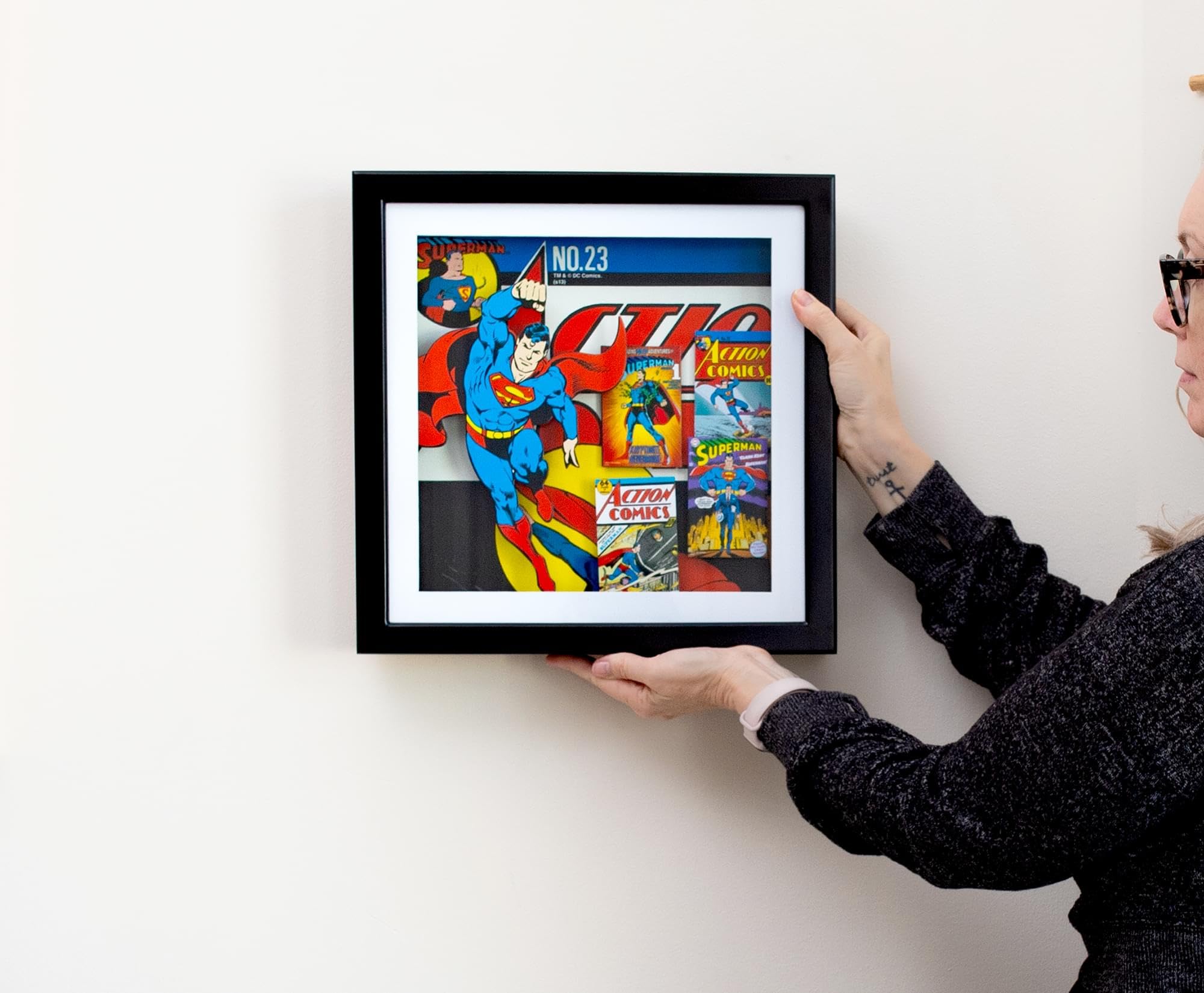 Foto 7 pulgar | Expositor Mural 3d Shadow Box Dc Comics Superman #23 - Venta Internacional.