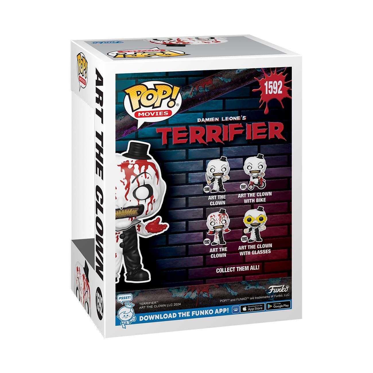Foto 3 | Figura De Vinilo Funko Pop! Películas: Terrifier Art: The Clown - Venta Internacional.