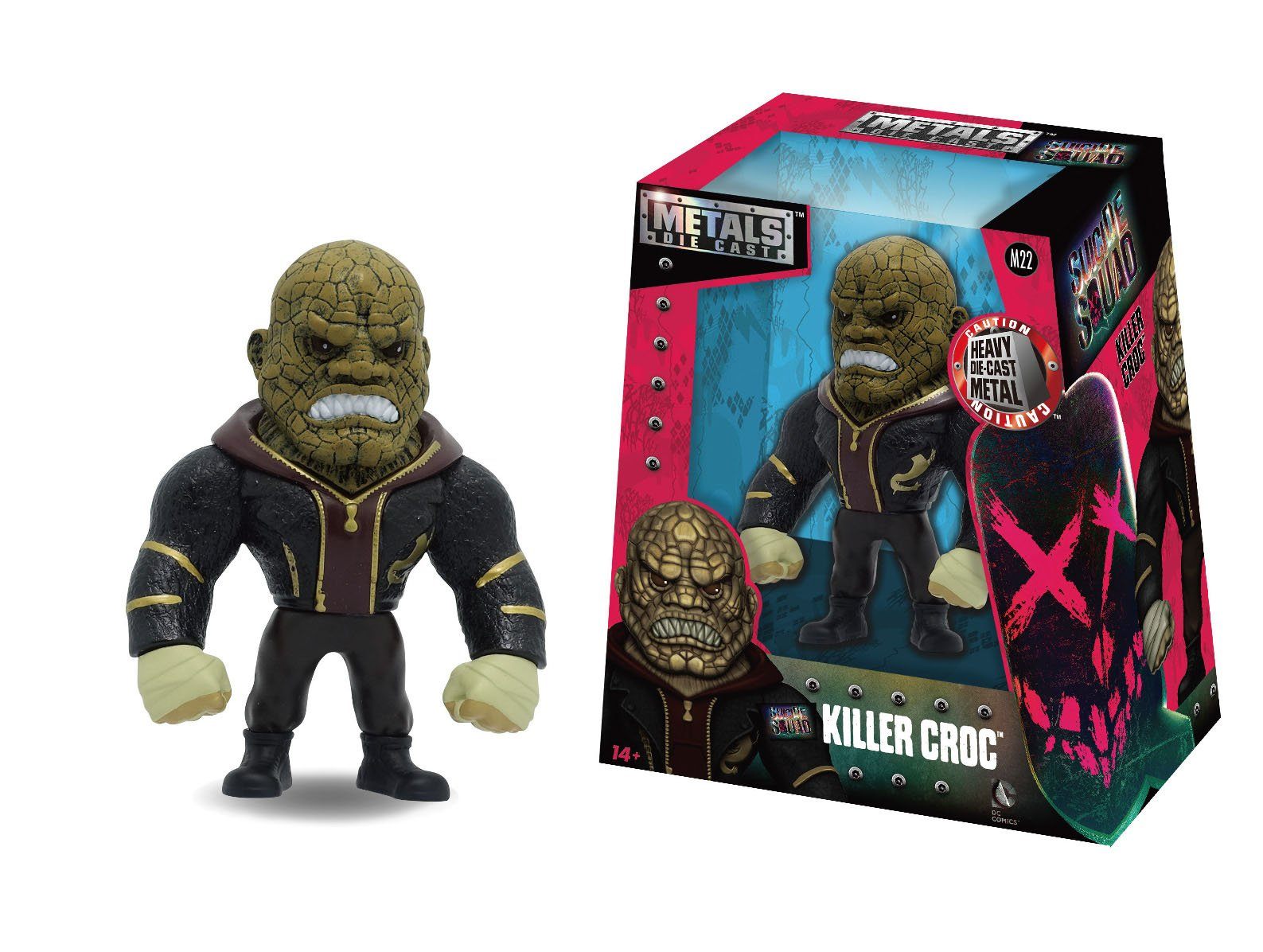 Foto 2 pulgar | Figura Killer Croc Suicide Squad Metals Diecast 4 Pulgadas