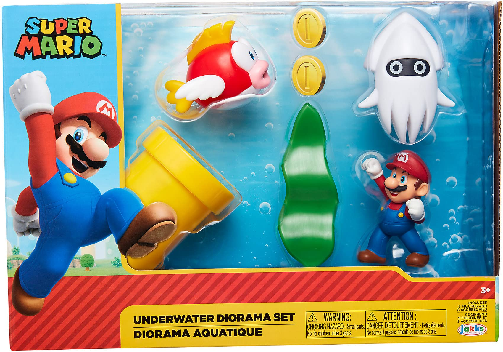 Foto 1 | Super Mario Underwater Diorama Set