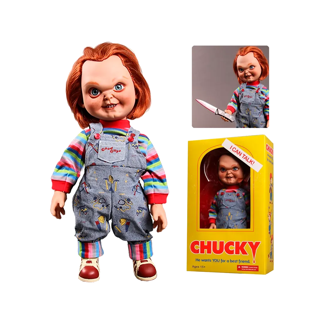 Child's Play 15'' Mega Scale Sneering Chucky Talking Doll