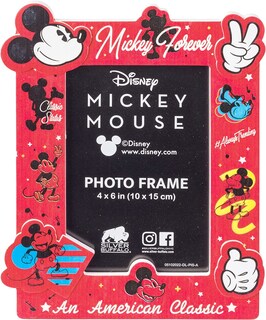 Foto 1 | Marco De Fotos Plateado Buffalo Disney Mickey 4x6 - Venta Internacional.