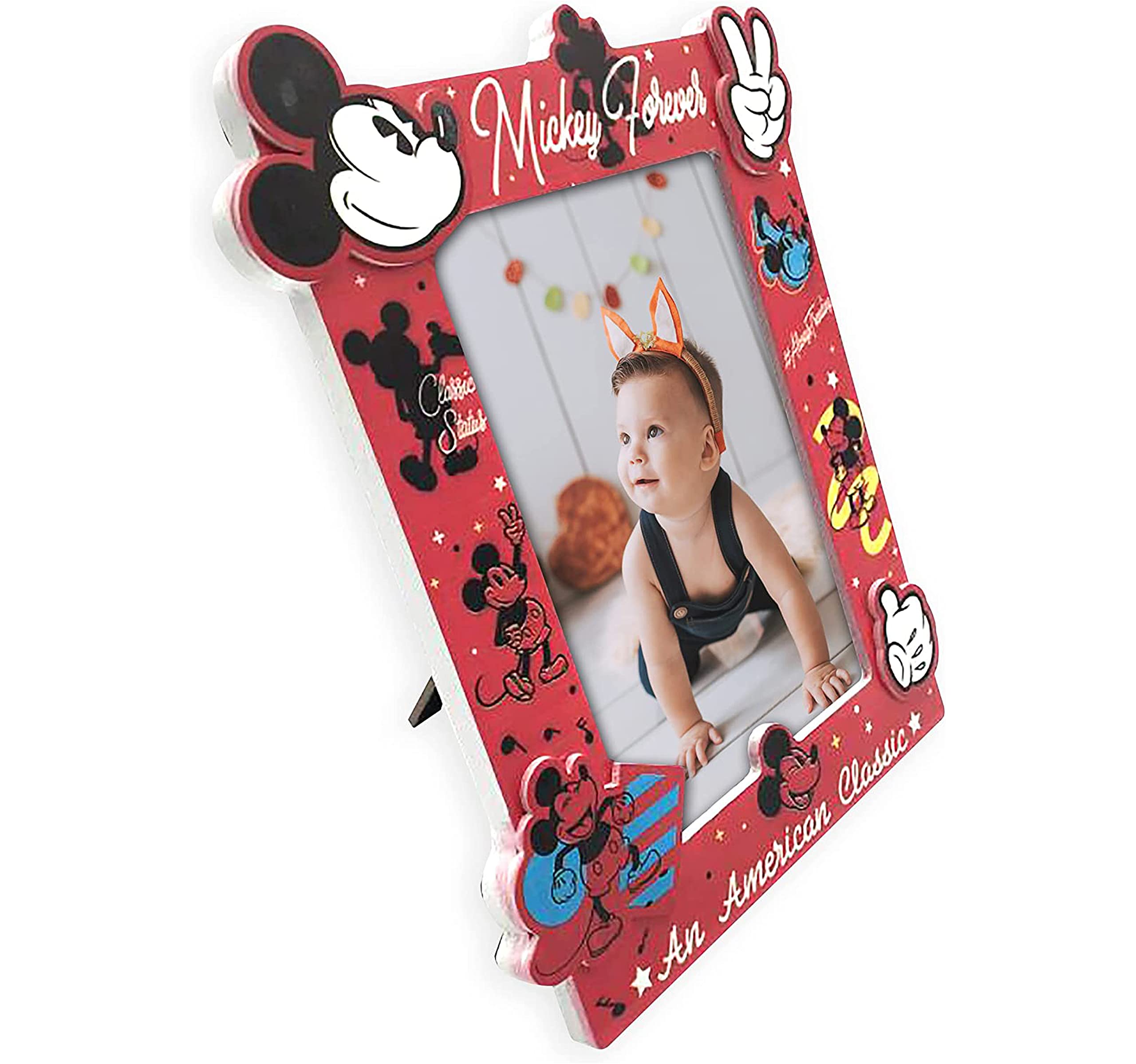 Foto 3 pulgar | Marco De Fotos Plateado Buffalo Disney Mickey 4x6 - Venta Internacional.