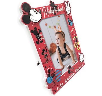 Foto 2 | Marco De Fotos Plateado Buffalo Disney Mickey 4x6 - Venta Internacional.
