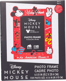 Foto 5 | Marco De Fotos Plateado Buffalo Disney Mickey 4x6 - Venta Internacional.