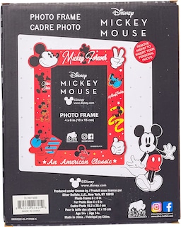 Foto 6 | Marco De Fotos Plateado Buffalo Disney Mickey 4x6 - Venta Internacional.