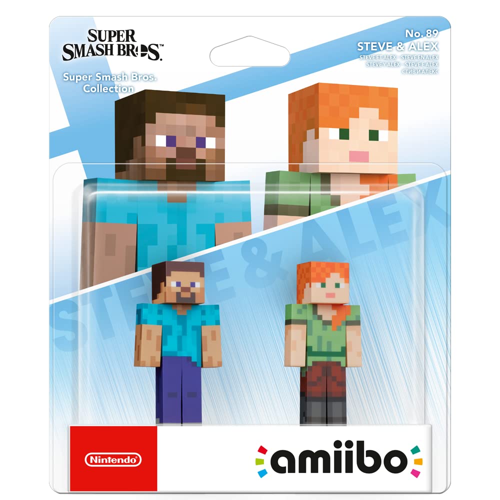 Foto 5 pulgar | Amiibo Nintendo Steve + Alex, Paquete De 2 Unidades Para Minecraft Super Smash Bros - Venta Internacional.